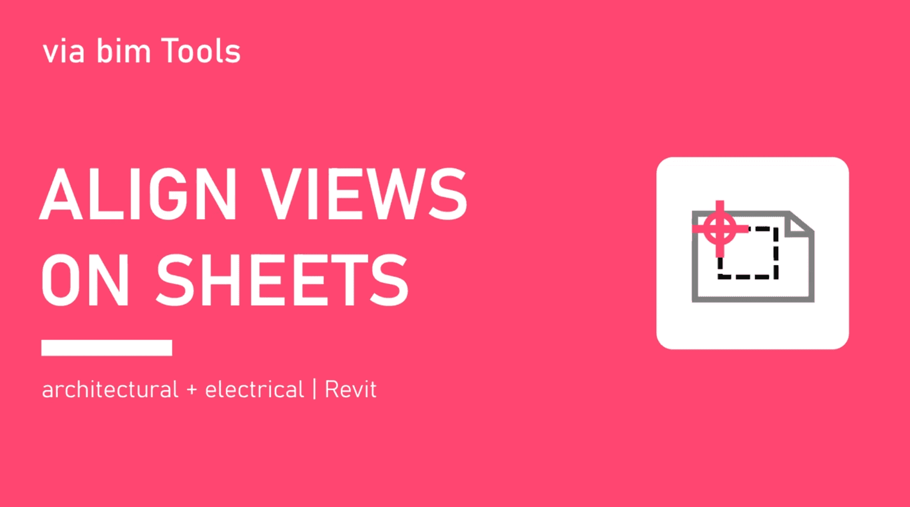 Via BIM Align Views on Sheet Revit Addin in Action