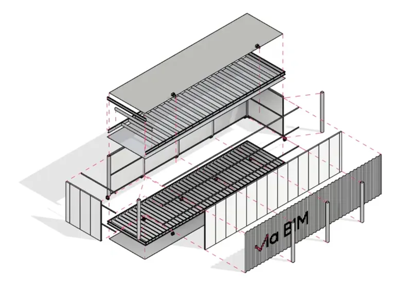 Modular Data Center Revit Family