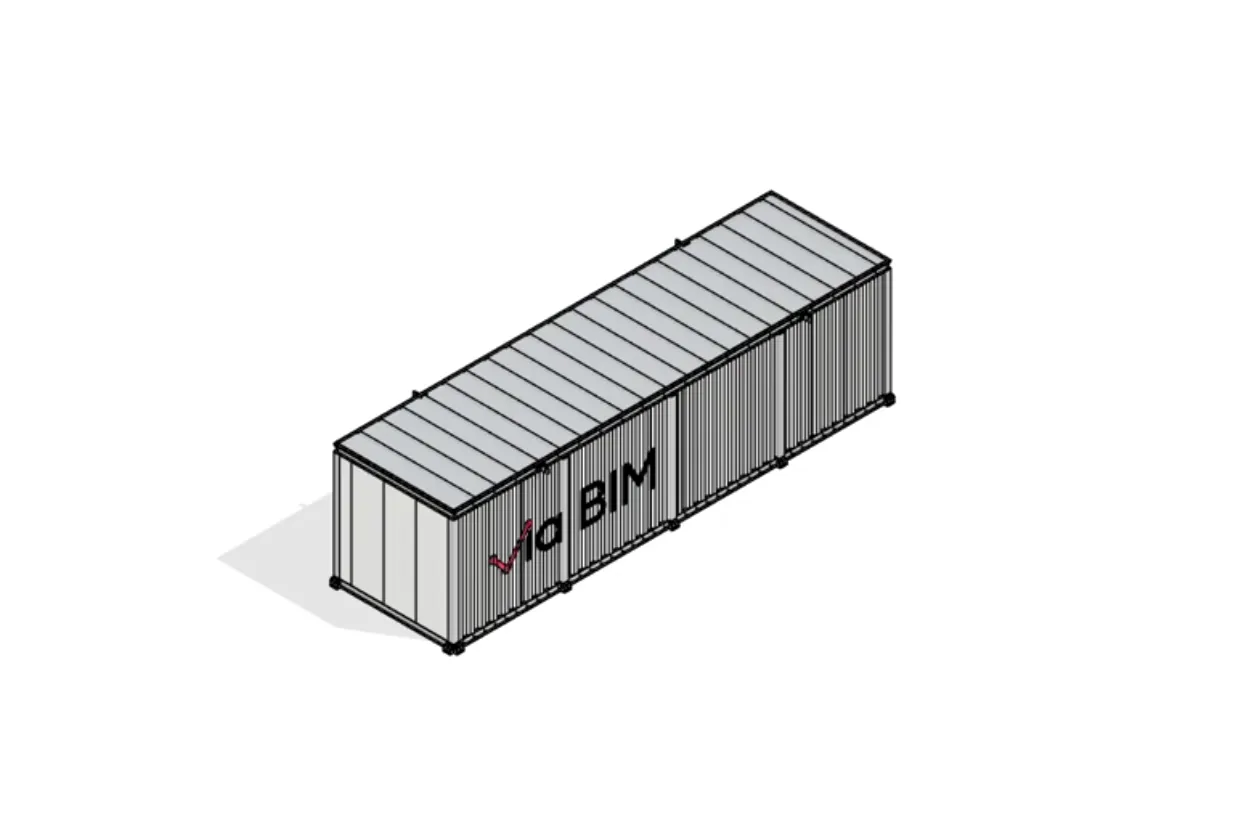 Modular Data Center Revit Family via-bim-modular-data-center-revit-family
